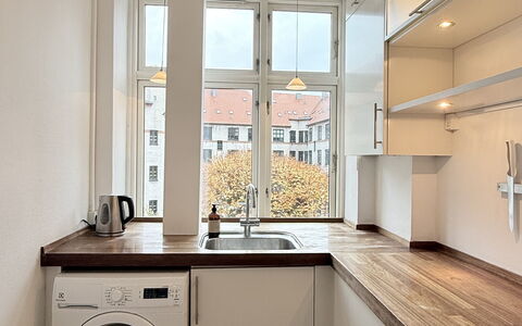 Østerbro - 4 People - 1br - Close To Nordhavn: Kitchen