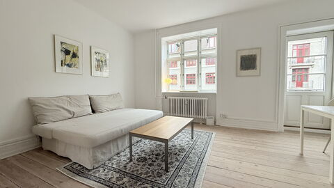 Østerbro - 4 People - 1br - Close To Nordhavn: Living Room