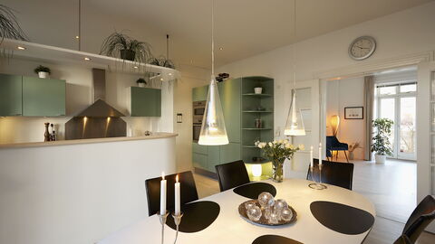 Frederiksberg - 2 Bedrooms: Dining Room, Kitchen