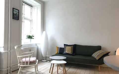 Vesterbro - 2 Bedrooms - Close Tivoli: Living Room