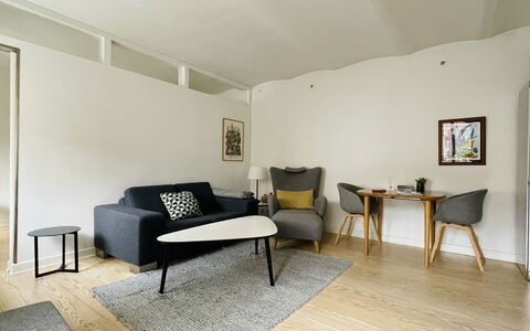 Center - Close To Nyhavn - 2 People: Living Room