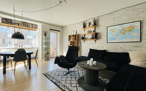 Østerbro - Studio - Cozyness: Bedroom, Dining Room, Living Room