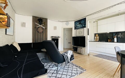 Østerbro - Studio - Cozyness: Bedroom, Dining Room, Kitchen, Living Room