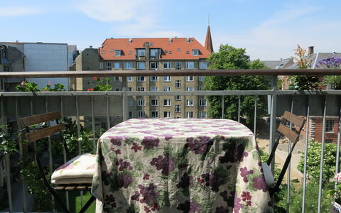 Østerbro - 1 Bedroom Apartment: Balcony / Terrace / Patio