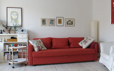 Østerbro - 1 Bedroom Apartment: Living Room