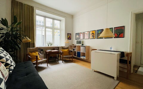 Østerbro - 1 Bedroom Apartment: Living Room