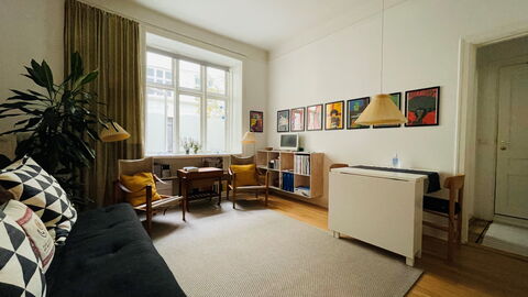 Østerbro - 1 Bedroom Apartment: Living Room