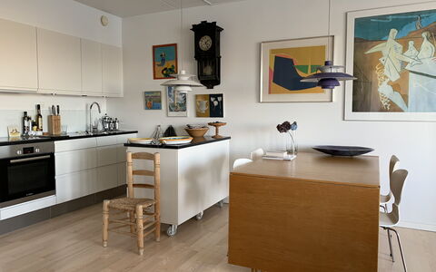 Superview - Sydhavnen -2 Bedrooms - 2 People: Dining Room, Kitchen, Living Room