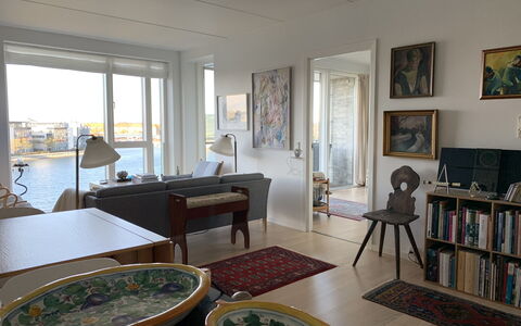 Superview - Sydhavnen -2 Bedrooms - 2 People: Dining Room, Kitchen, Living Room