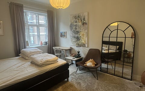 Østerbro-1 Bedroom-2 People-close To Metro: Bedroom