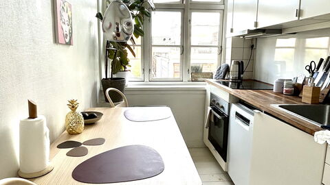 Østerbro-1 Bedroom-2 People-close To Metro: Kitchen