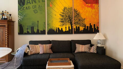 Østerbro - 2 Bedrooms - 4 People: Dining Room, Living Room