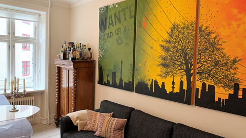 Østerbro - 2 Bedrooms - 4 People: Dining Room, Living Room