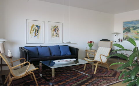 Vesterbro - Center -lakes - 2 Bedrooms: Living Room