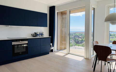 Amager Strandvej - Close To The Beach: Balcony / Terrace / Patio, Dining Room, Kitchen