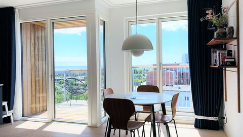 Amager Strandvej - Close To The Beach: Balcony / Terrace / Patio, Dining Room, Living Room