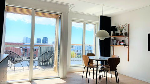 Amager Strandvej - Close To The Beach: Balcony / Terrace / Patio, Dining Room, Living Room