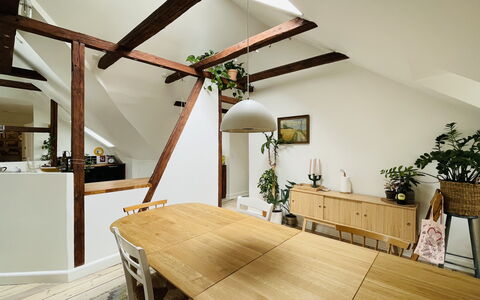 Amager - 4 Bedrooms - 6 People - Close To Metro: Dining Room, Kitchen, Living Room