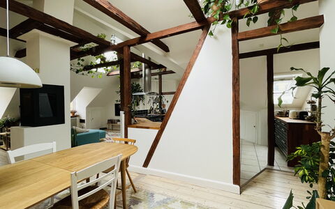 Amager - 4 Bedrooms - 6 People - Close To Metro: Dining Room, Kitchen, Living Room