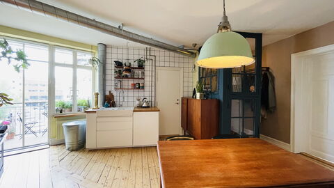 Cozyness - Vintage Apartment At Nørrebro: Dining Room, Kitchen
