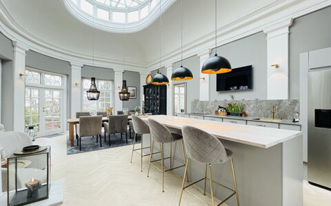 Luxury - Beach -hellerup - 8 People: Dining Room, Kitchen