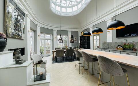 Luxury - Beach -hellerup - 8 People: Dining Room, Kitchen