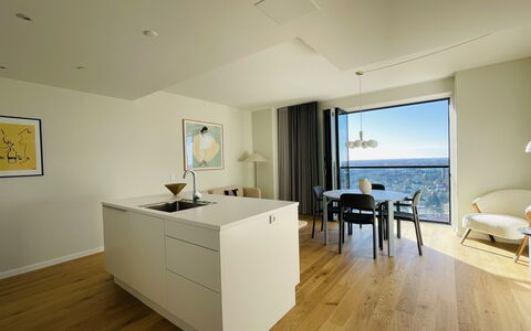 Carlsberg Byen - Pasteurs Tårn 21- 4 People: Dining Room, Kitchen, Living Room