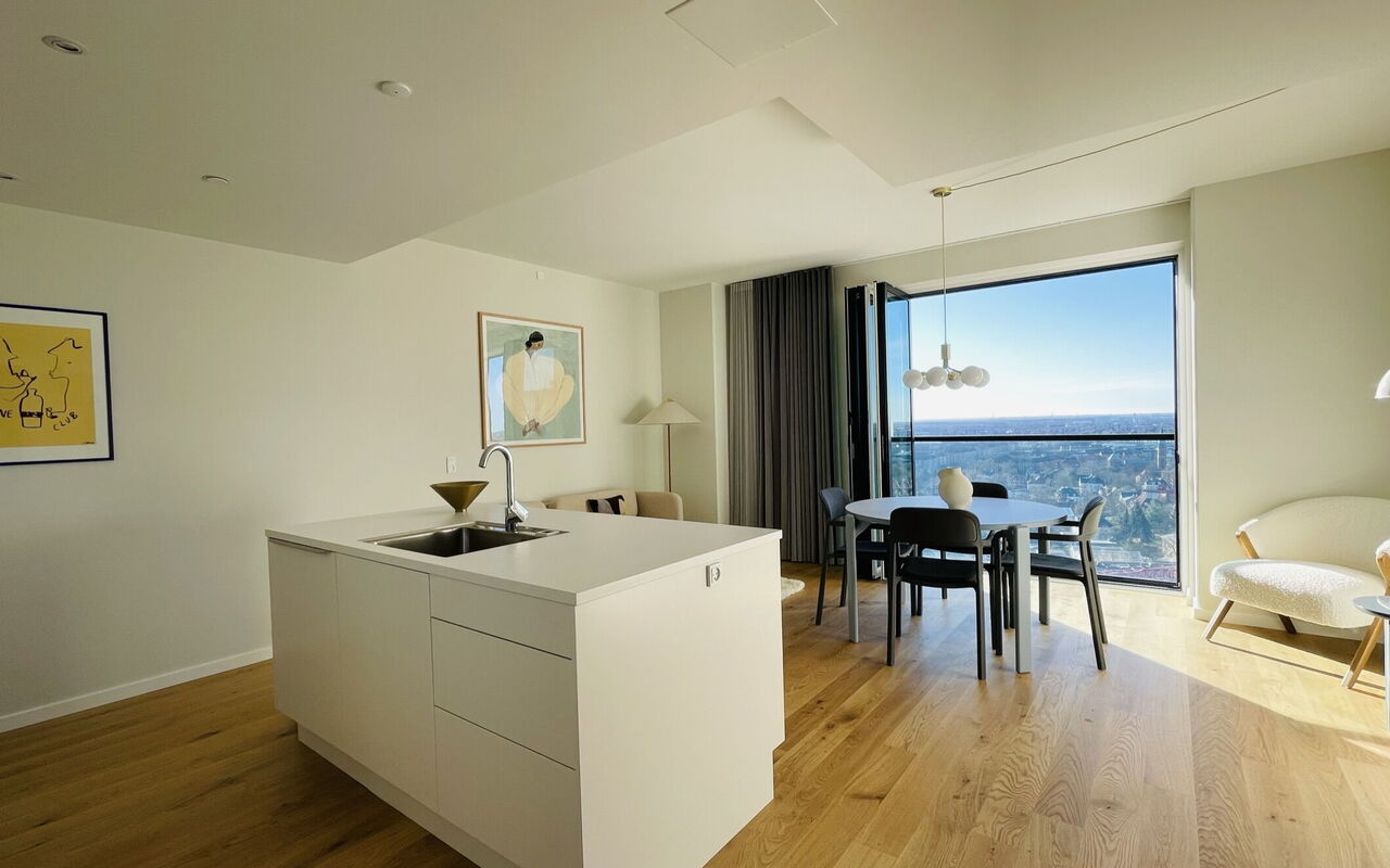 Carlsberg Byen - Pasteurs Tårn 21- 4 People: Dining Room, Kitchen, Living Room