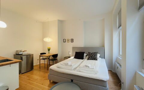 Studio - Strandgade - Christianshavn - Super Area: Bedroom, Living Room