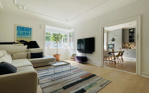 Østerbro - 3 Bedroom - 4 People: Living Room