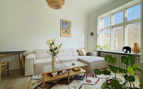 Østerbro - 2 Br - 4 People - Close To Metro: Living Room