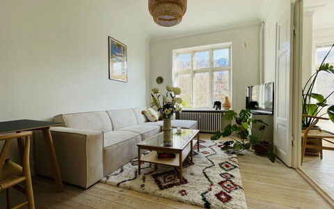 Østerbro - 2 Br - 4 People - Close To Metro: Living Room