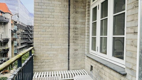 Amagerbro - 1 Br - 2 People - Close To Metro: Balcony / Terrace / Patio, Bedroom