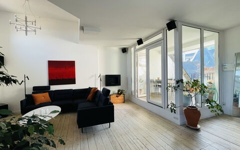 Vester Voldgade - Elegant 1 Bedroom Near Strøget: Living Room