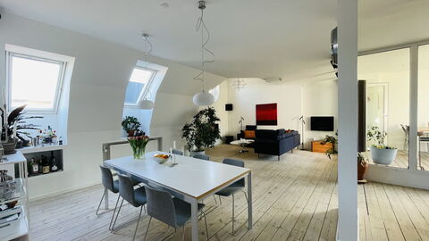 Vester Voldgade - Elegant 1 Bedroom Near Strøget: Dining Room, Living Room