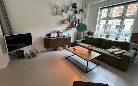 Østerbro - 2 Bathrooms - 3 Br - 5 People: Living Room