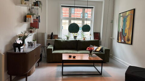 Østerbro - 2 Bathrooms - 3 Br - 5 People: Living Room