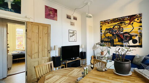 Nørrebro - 2 People - 1 Br - Close To Metro: Living Room