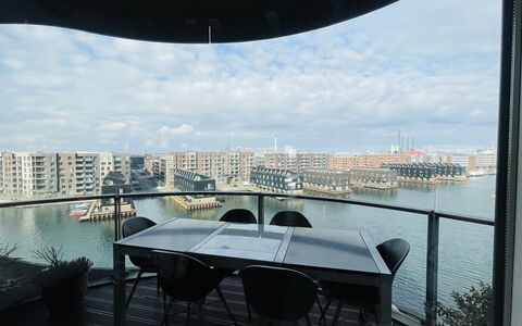 Sydhavnen - Best View - 1 Br - 2 People: Balcony / Terrace / Patio, Building Exterior, Outdoor, Scenic View