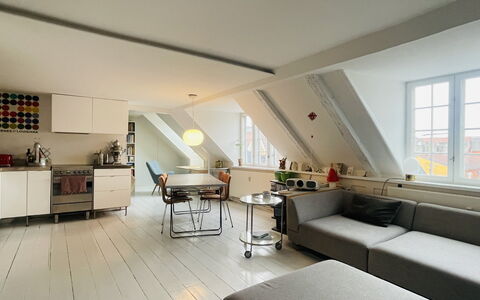Christianshavn - 2 Br- 4 People - Stylish: Dining Room, Kitchen, Living Room