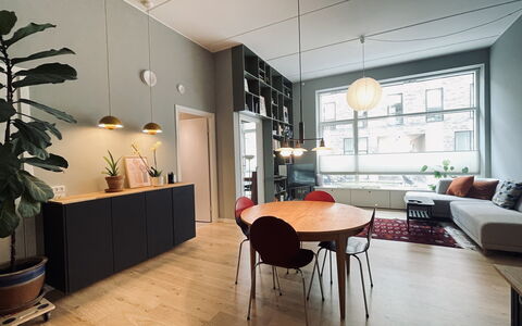 Carlsbergbyen - Vesterbro - 2 Br - 3 People: Dining Room, Kitchen, Living Room