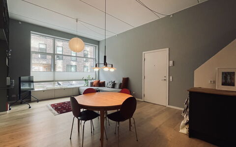 Carlsbergbyen - Vesterbro - 2 Br - 3 People: Dining Room, Kitchen, Living Room