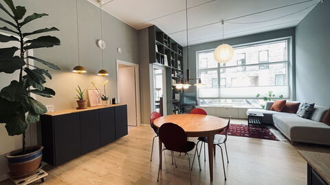 Carlsbergbyen - Vesterbro - 2 Br - 3 People: Dining Room, Kitchen, Living Room