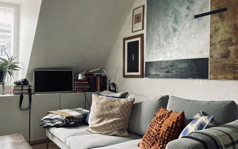 Absolute Center -2 People - 1 Br -private Terrasse: Living Room