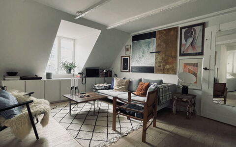 Absolute Center -2 People - 1 Br -private Terrasse: Living Room