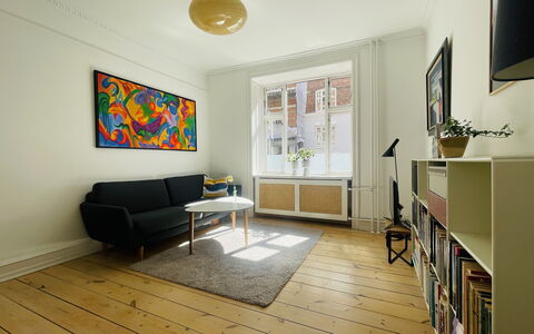 Østerbro - 2 Br - 3 People - Close Metro: Living Room