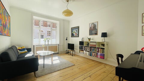 Østerbro - 2 Br - 3 People - Close Metro: Living Room