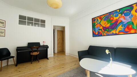 Østerbro - 2 Br - 3 People - Close Metro: Living Room