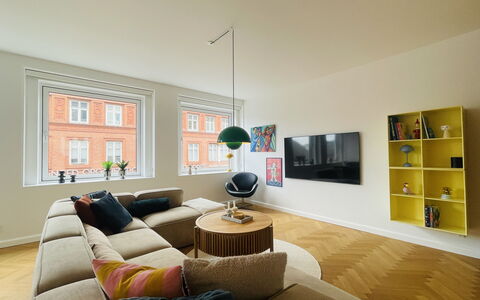 Close to Tivoli Garden -3 Br - 6 People -City Center: Living Room