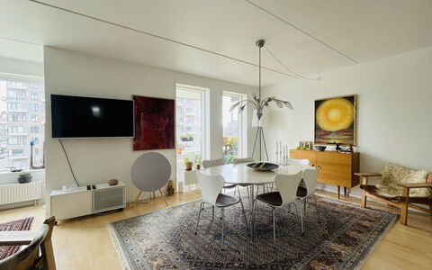 Islands Brygge - 2 Br -close To Water -4 People: Living Room